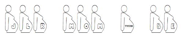 JLR Mom 2 Be字体