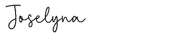 Joselyna字体