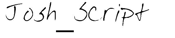 Josh_Script字体