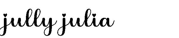 jully julia字体