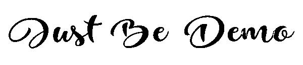 Just Be Demo字体
