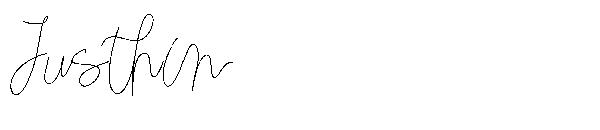 Justhin字体