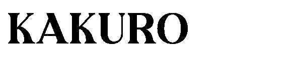 KAKURO字体