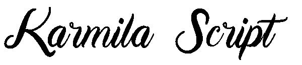 Karmila Script字体