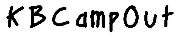 KBCampOut字体