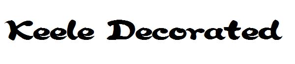 Keele Decorated字体