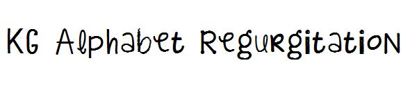 KG Alphabet Regurgitation字体