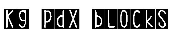 KG PDX Blocks字体