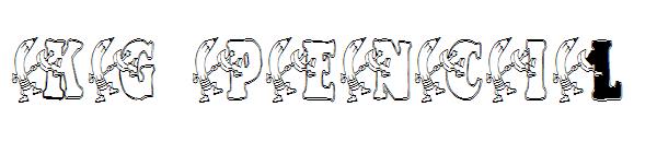 KG PENCIL字体