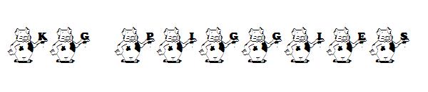 KG PIGGIES字体
