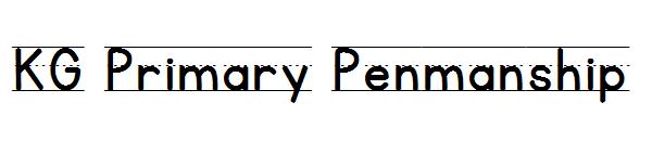 KG Primary Penmanship字体