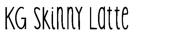 KG Skinny Latte字体
