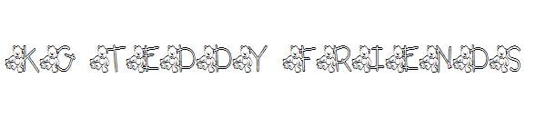 KG TEDDY FRIENDS字体