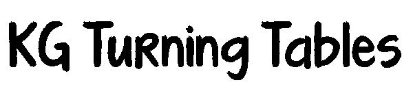 KG Turning Tables字体