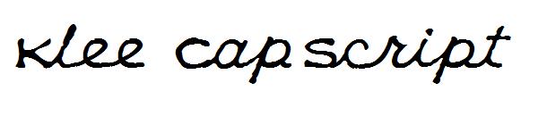Klee CapScript字体