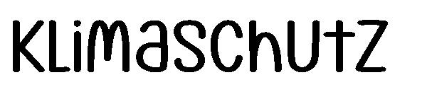 Klimaschutz字体