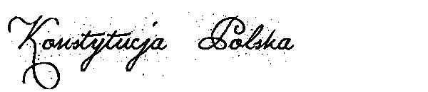 Konstytucja Polska字体