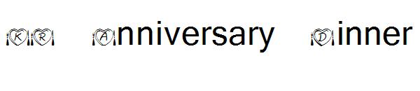 KR Anniversary Dinner字体