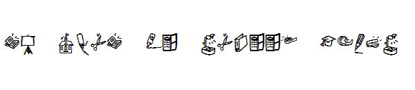 KR Back To School Dings字体