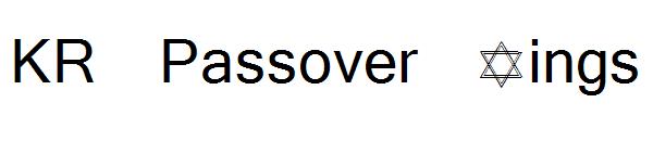 KR Passover Dings字体