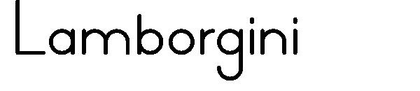Lamborgini字体