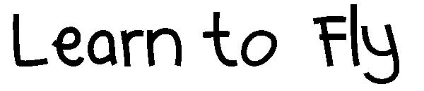 Learn to  Fly字体