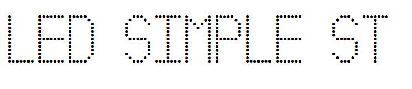 Led Simple St字体