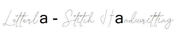 Letterla - Stitch字体 Handwritting字体