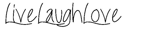 LiveLaughLove字体
