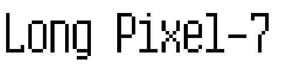 Long Pixel-7字体