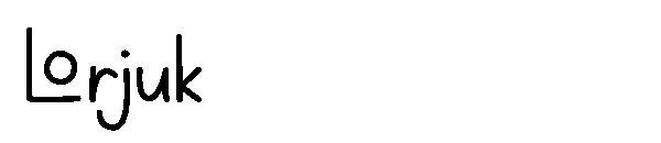 Lorjuk字体