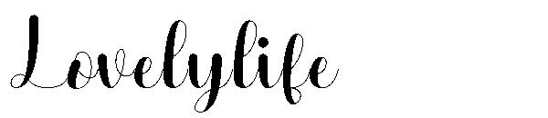 Lovelylife字体