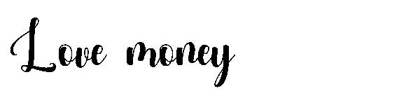 Love money字体