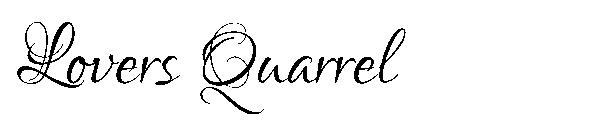 Lovers Quarrel字体