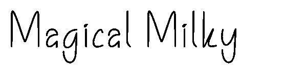 Magical Milky字体