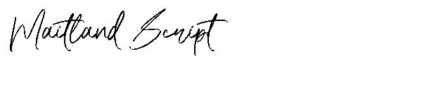 Maitland Script字体