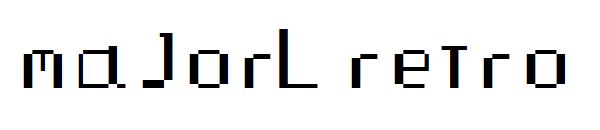 majorL retro字体