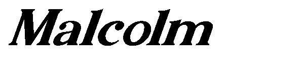 Malcolm字体