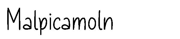 Malpicamoln字体