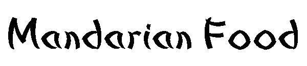 Mandarian Food字体