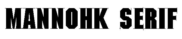 MannohK Serif字体