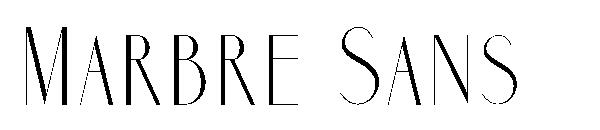 Marbre Sans字体