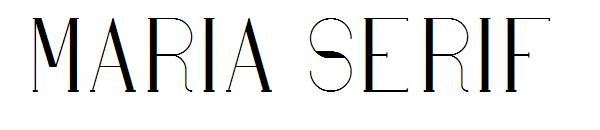 MARIA SERIF字体