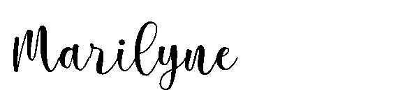 Marilyne字体