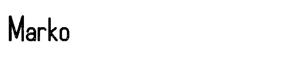 Marko字体