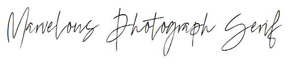 Marvelous Photograph Serif字体