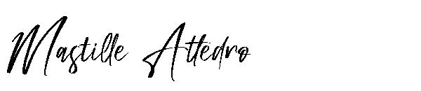 Mastille Attedro字体