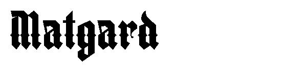 Matgard字体
