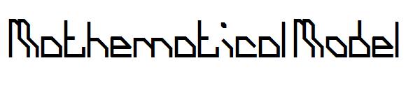 Mathematical Model字体