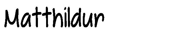 Matthildur字体